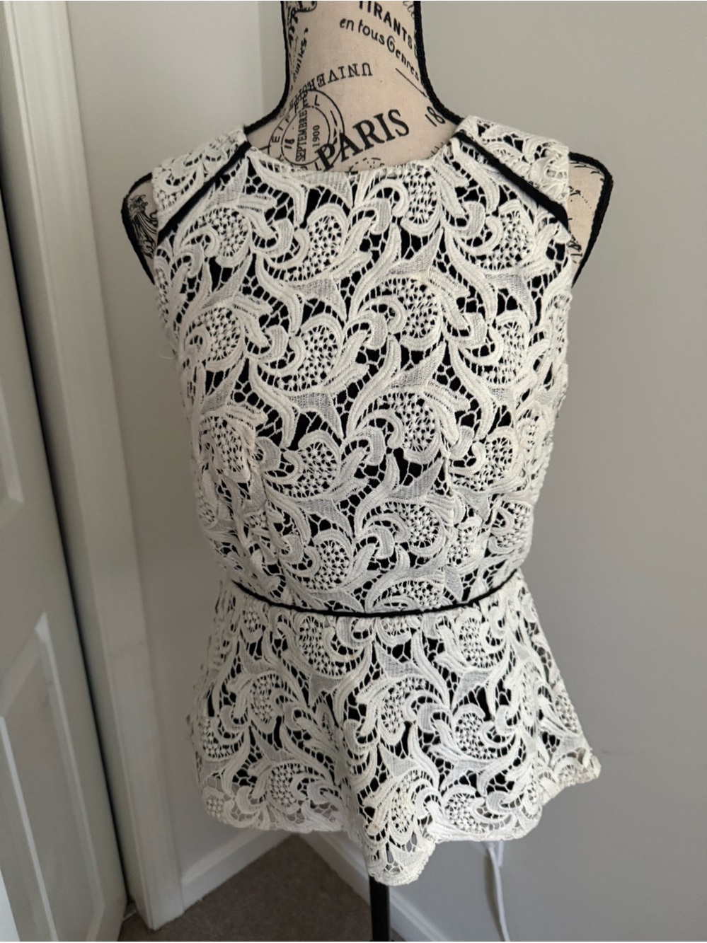 Mauve peplum top